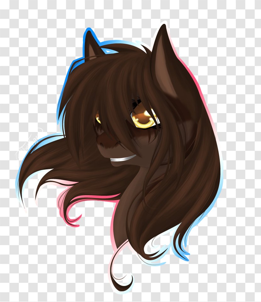 Whiskers Cat Horse Snout Demon - Like Mammal Transparent PNG