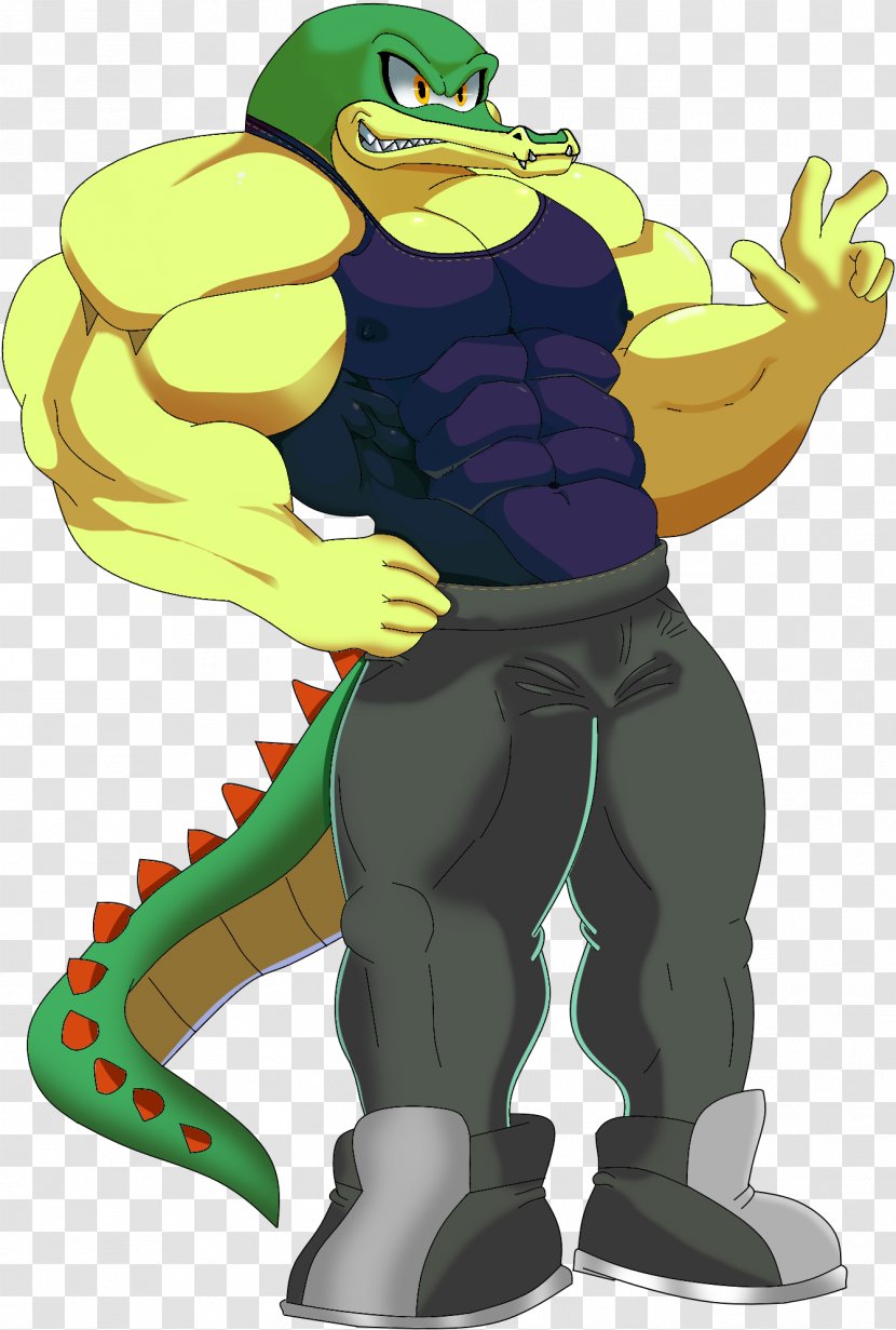 Vector The Crocodile Sonic Heroes Character - Fictional Transparent PNG