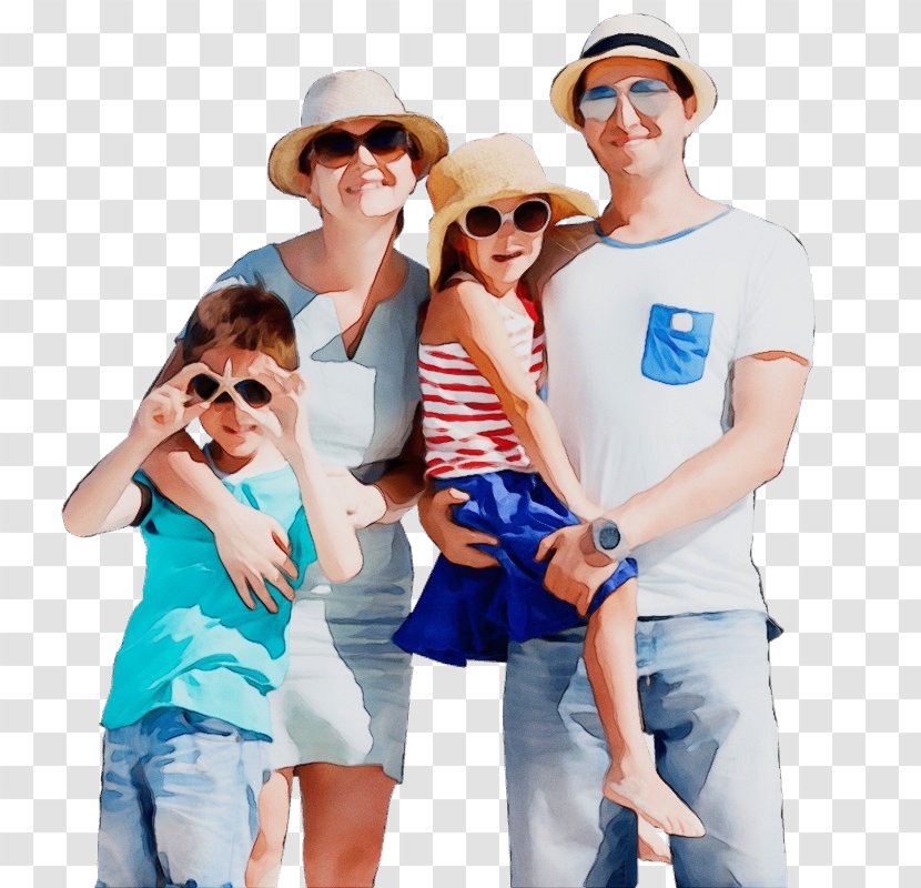 Happy Family Cartoon - Hotel - Leisure Cheering Transparent PNG