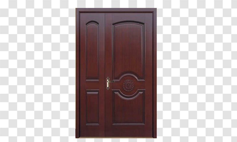 Hardwood Wood Stain Door - Courtyard Doors Transparent PNG