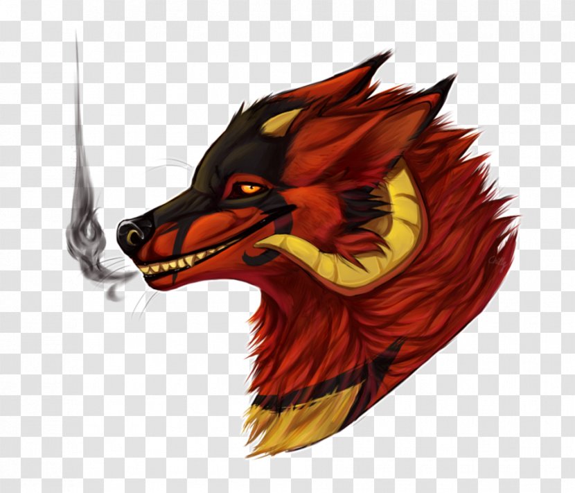 Animated Cartoon Carnivora Demon - Watercolor Smile Transparent PNG