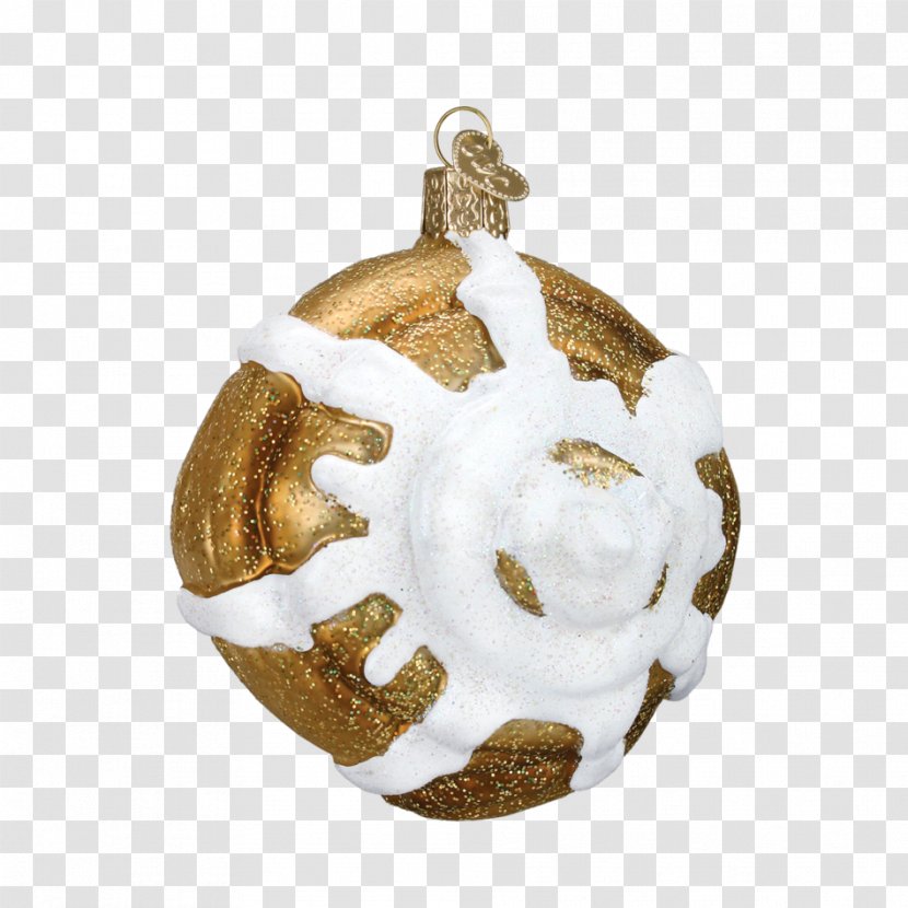 Cinnamon Roll Breakfast Christmas Ornament Frosting & Icing Transparent PNG