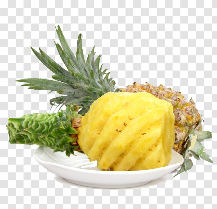 Pineapple Auglis - And Plate Transparent PNG
