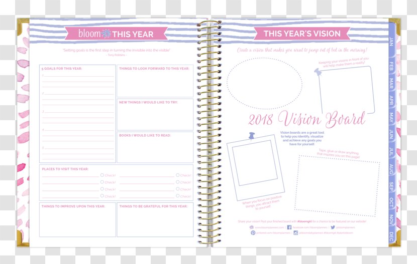 Paper 0 Hardcover Bloom Daily Planners August - Text - 2018 Feather Calendar Transparent PNG
