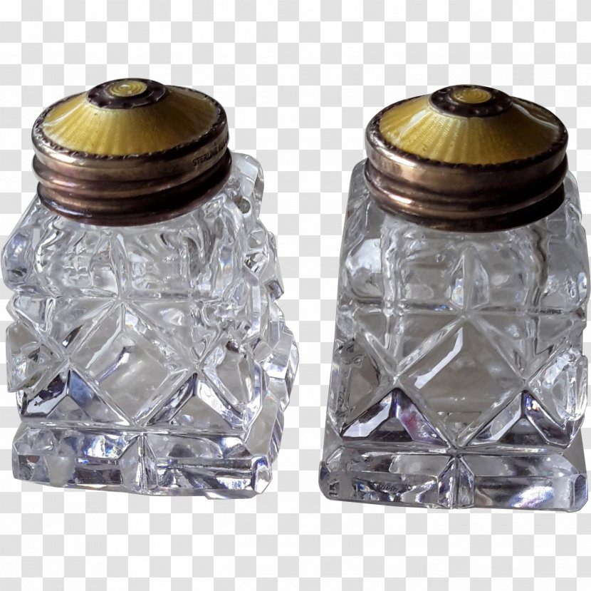 Glass Mason Jar Salt And Pepper Shakers Vitreous Enamel Antique - Bottle Transparent PNG