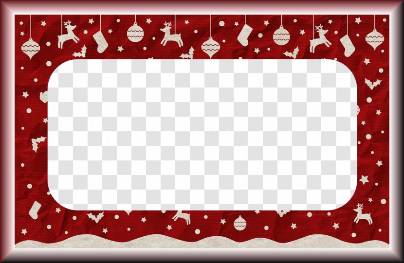 Christmas Picture Frames New Year Craft Clip Art - Photo Xmas Frame Transparent PNG