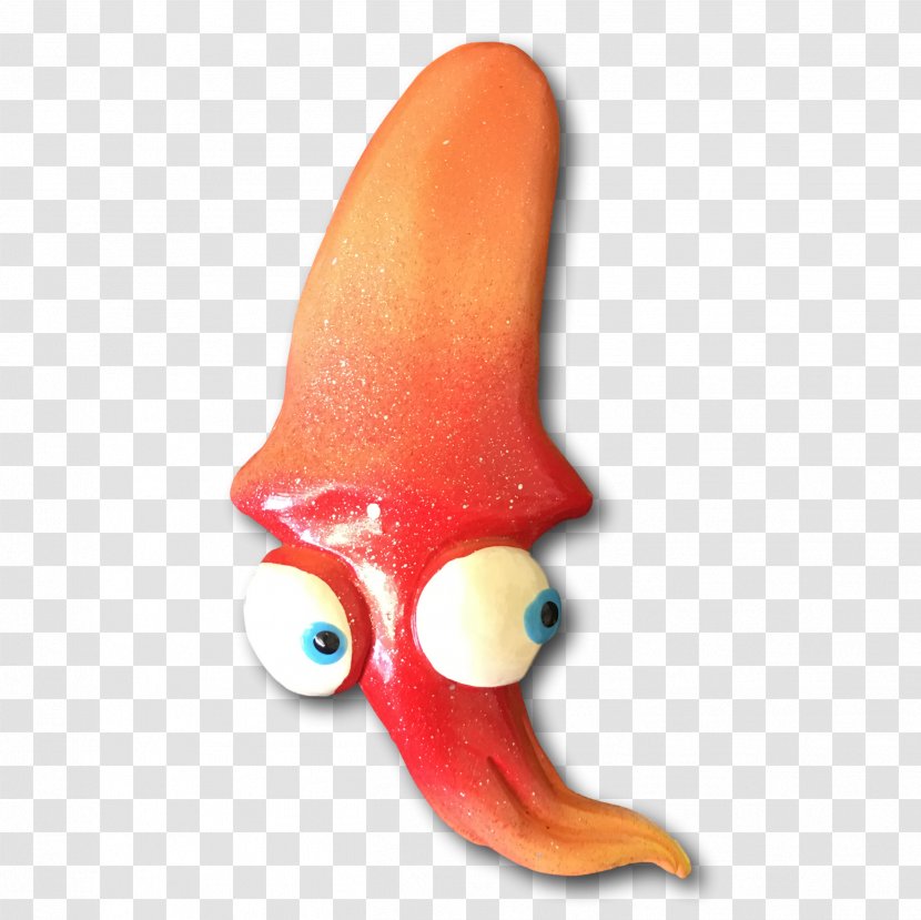 Beak Nose Fish - Orange - Squid Transparent PNG