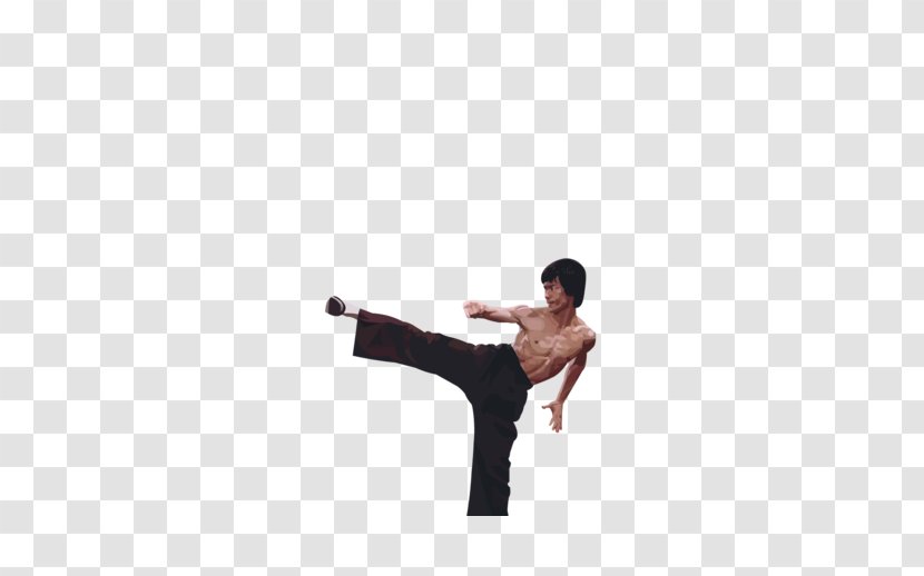 T-shirt Kick Arm - Physical Fitness - Bruce Lee Transparent PNG