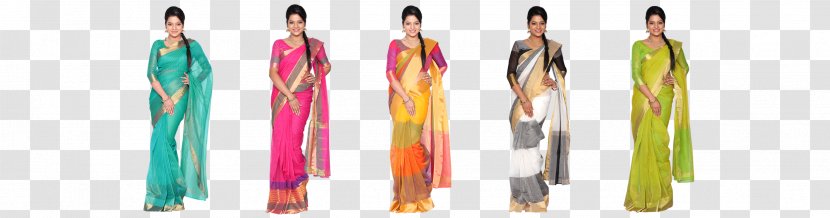 Sari Silk Cotton Color - Magenta - Saree Transparent PNG