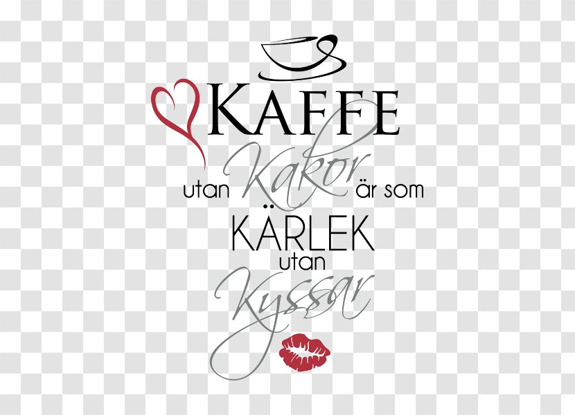 Calligraphy Design Logo Font Illustration - Cartoon - Kaffe Transparent PNG