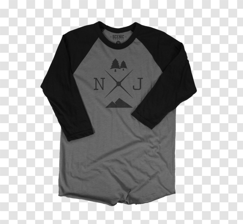 T-shirt Raglan Sleeve Hoodie New Jersey - Tshirt - Mockup Transparent PNG