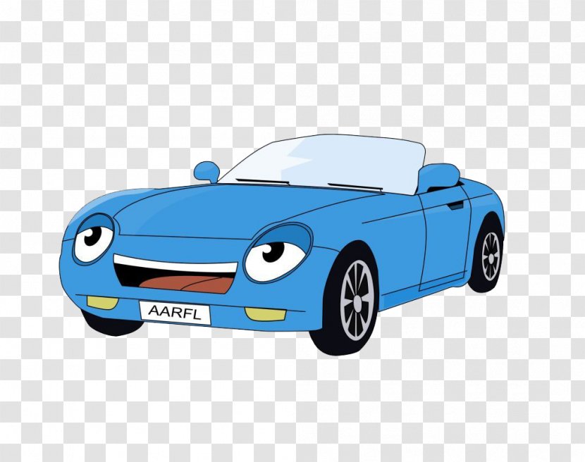 Sports Car Betty Boop Cartoon Clip Art - Drawing - Blue Transparent PNG