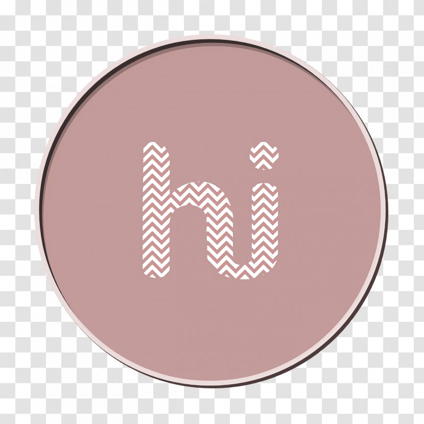 Hi Icon Media Social - Beige Peach Transparent PNG