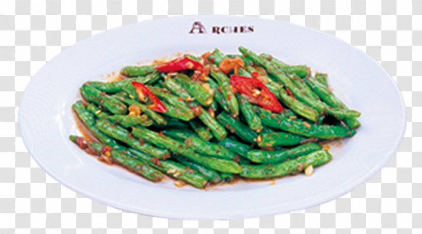 Green Bean Vegetarian Cuisine Recipe Dish Food - Shrimp Paste Transparent PNG