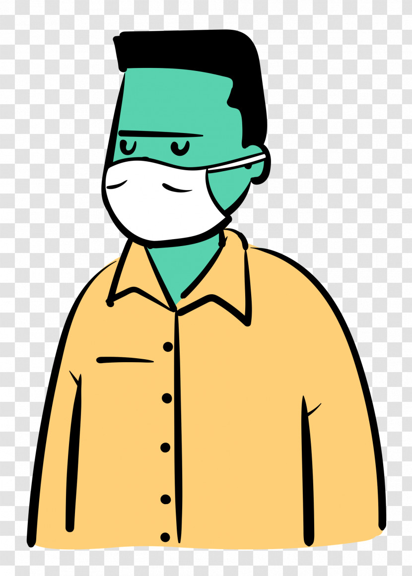 Man Medical Mask Coronavirus Transparent PNG
