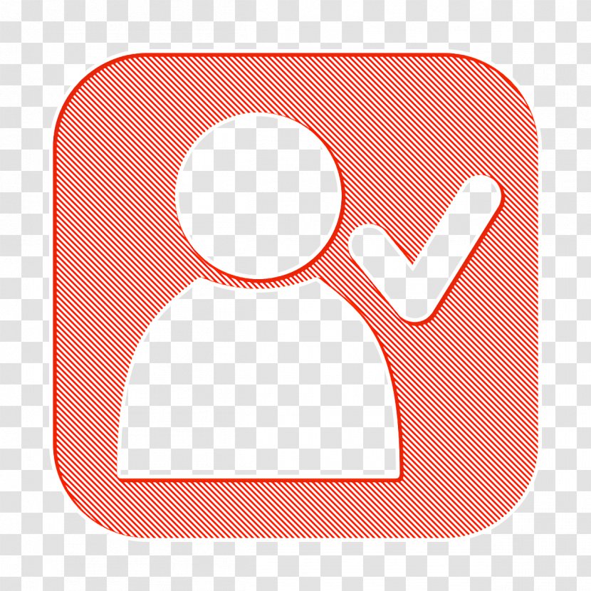 Accepted Icon Account Friend - User - Red Transparent PNG