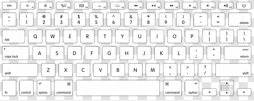 MacBook Computer Keyboard Retina Display Apple - Flower - English Transparent PNG