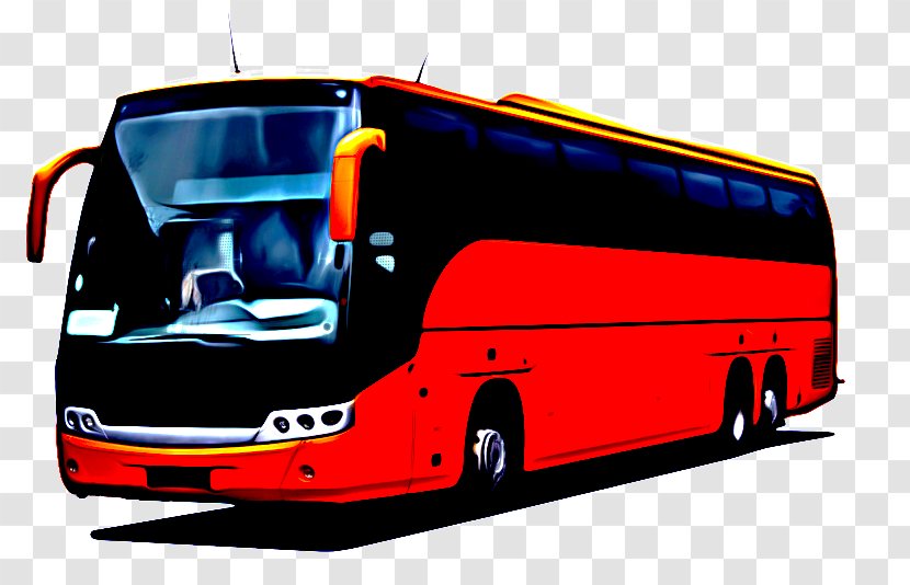 Land Vehicle Bus Transport Mode Of - Tour Service - Commercial Public Transparent PNG