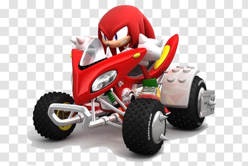 Sonic & Sega All-Stars Racing Knuckles Transformed The Echidna Xbox 360 - Radio Controlled Toy - Allstars Transparent PNG