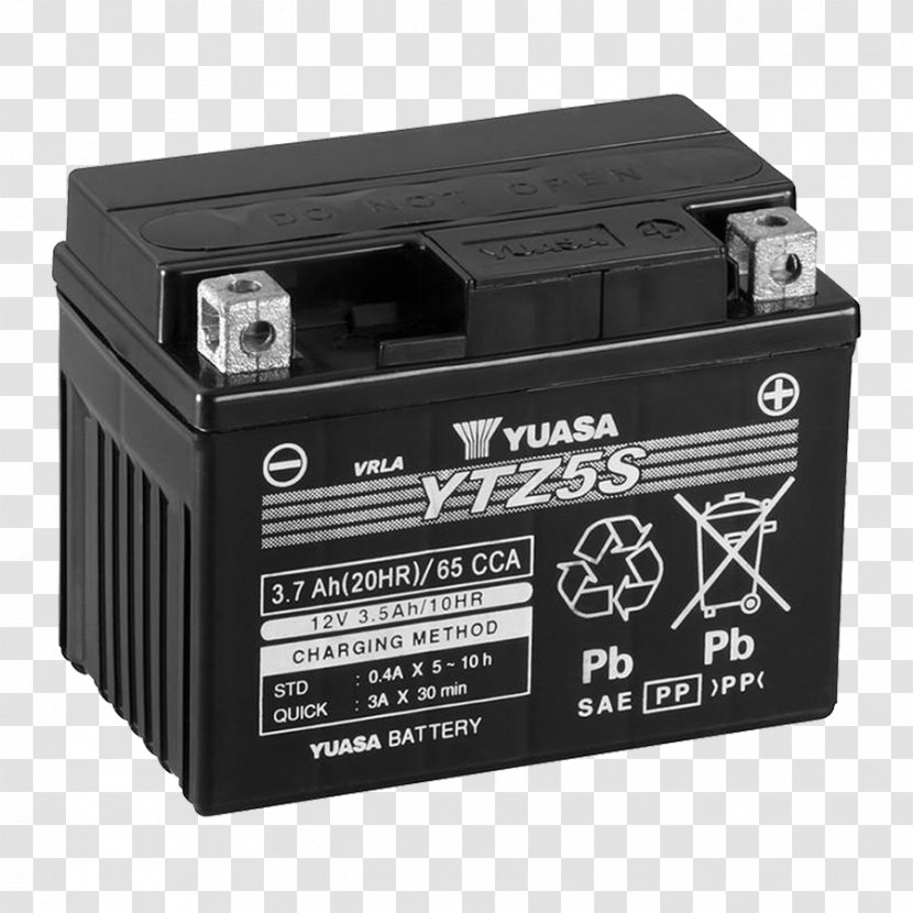 Electric Battery GS Yuasa Automotive VRLA Ampere Hour Transparent PNG