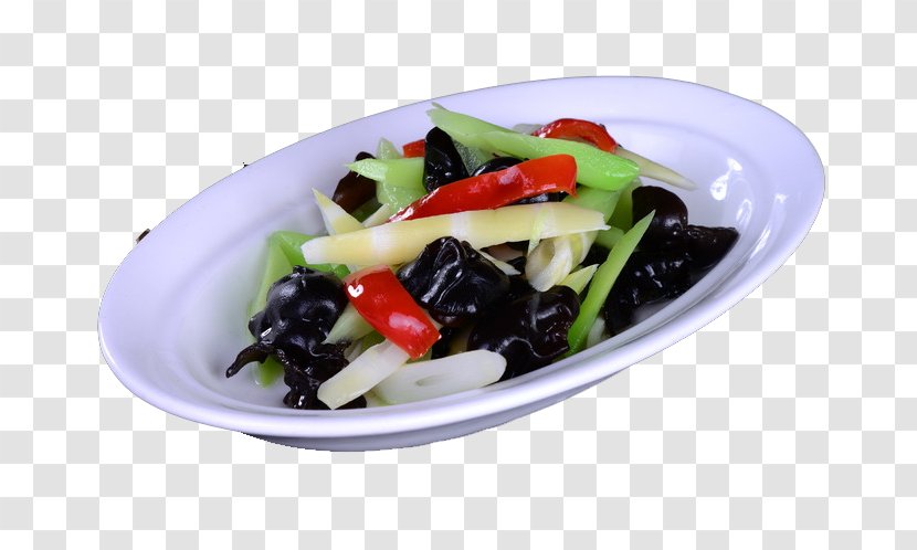 Greek Salad American Chinese Cuisine Vegetarian Vegetable - Photography - Fungus Suansun Pepper Transparent PNG