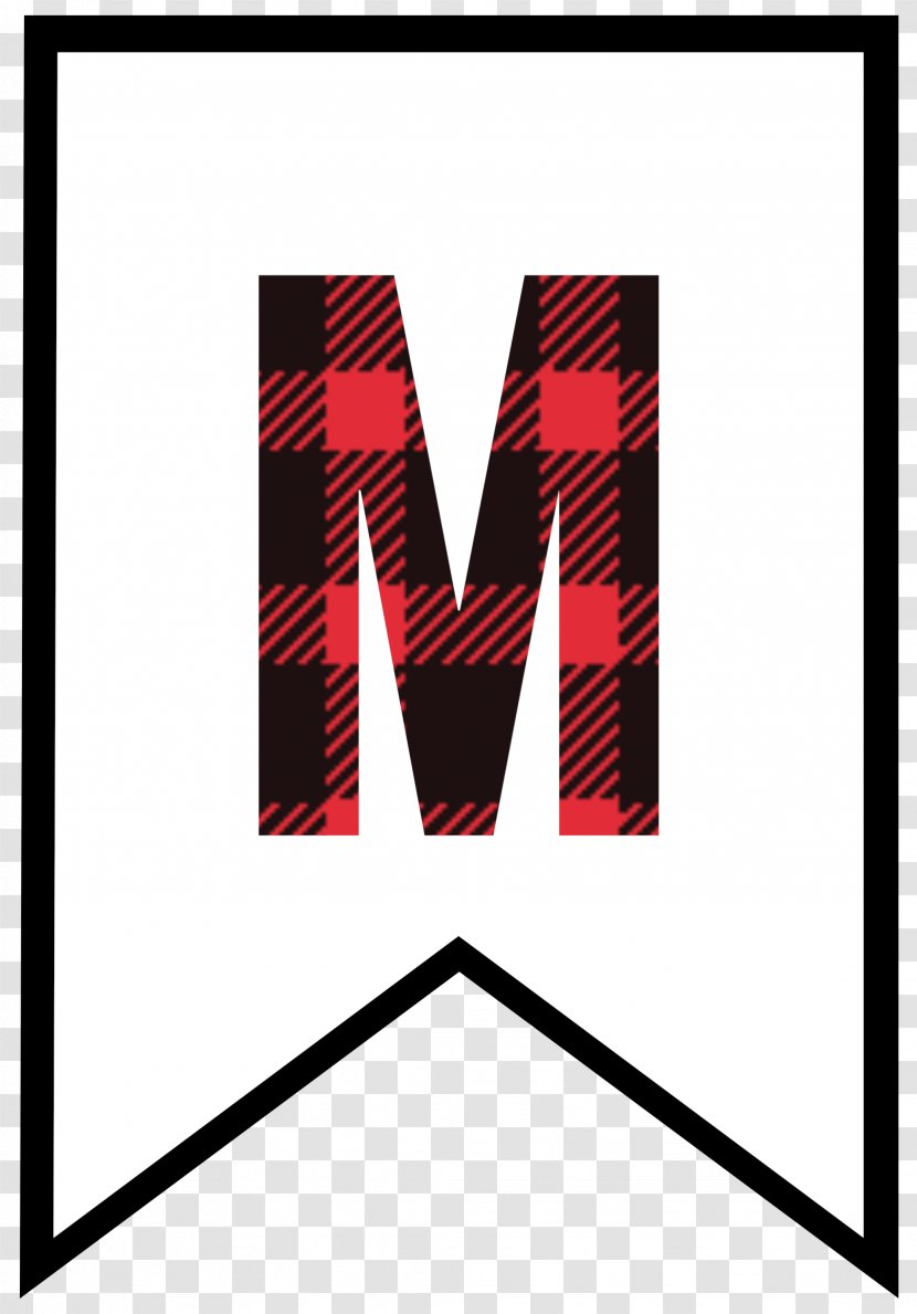 Letter Tartan Banner Paper Flag - Alphabet - Checkered Transparent PNG