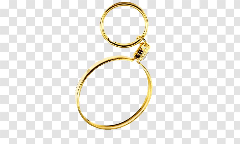 Material 01504 Body Jewellery - Metal - Gold Key Transparent PNG