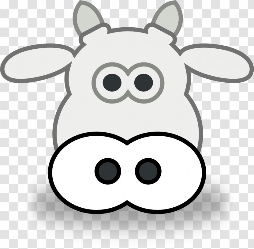Face Cartoon - Angus Cattle - Bovine Sticker Transparent PNG