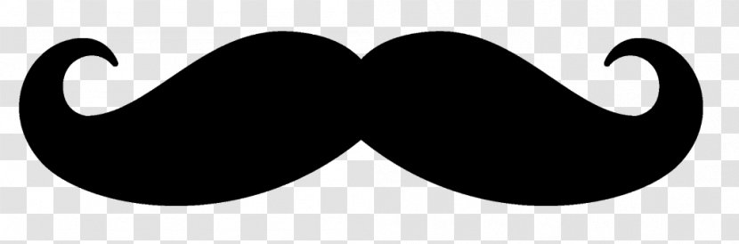 Moustache Movember Beard Hair Clip Art - Black And White Transparent PNG