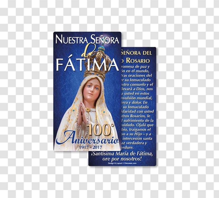 Our Lady Of Fátima Prayers Holy Card - Fatima Transparent PNG