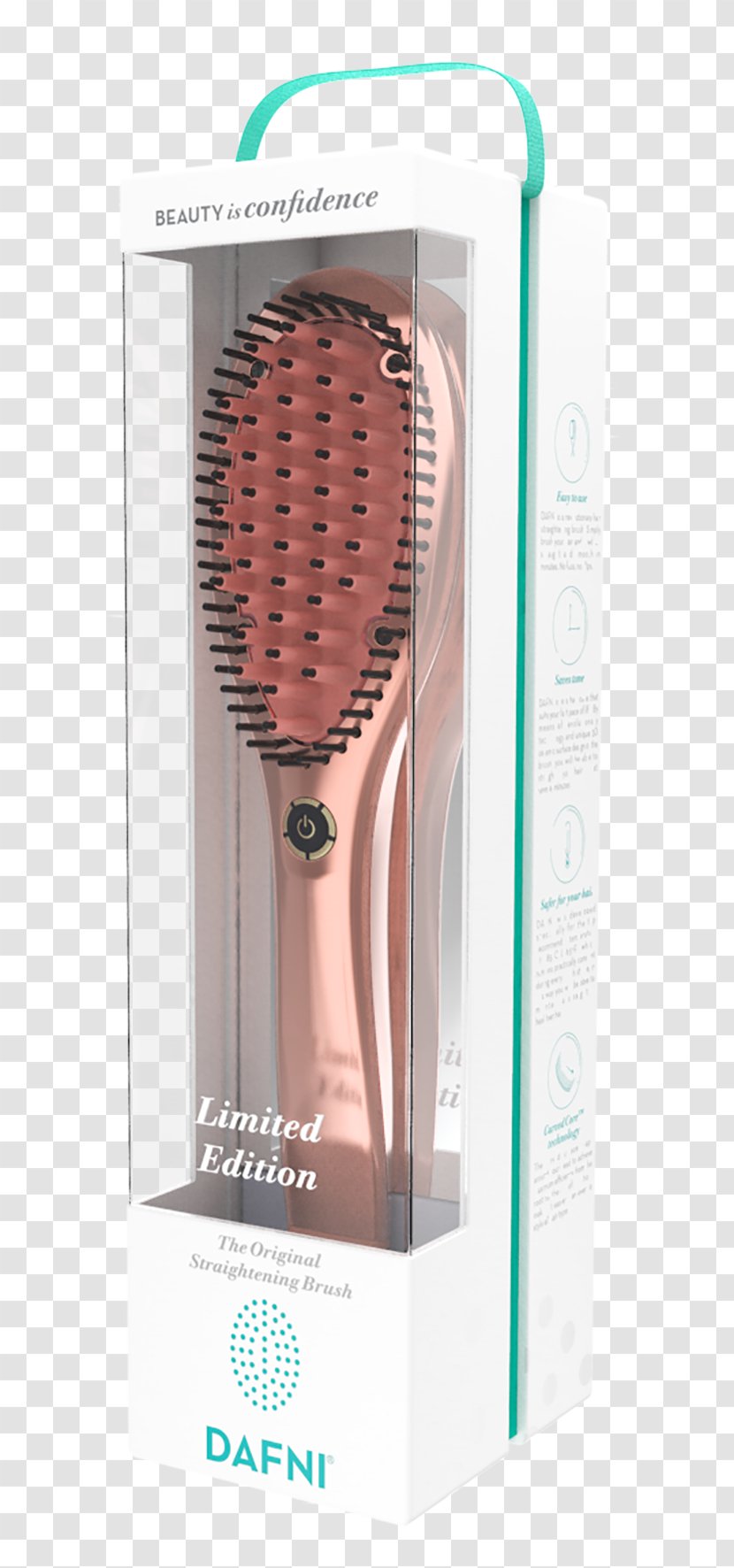 Comb Hair Straightening Bangs Capelli Brush - Rose Print Transparent PNG