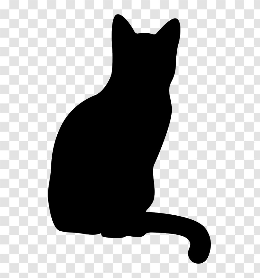 Black Cat Domestic Short-haired Whiskers Sticker - Dog Like Mammal Transparent PNG