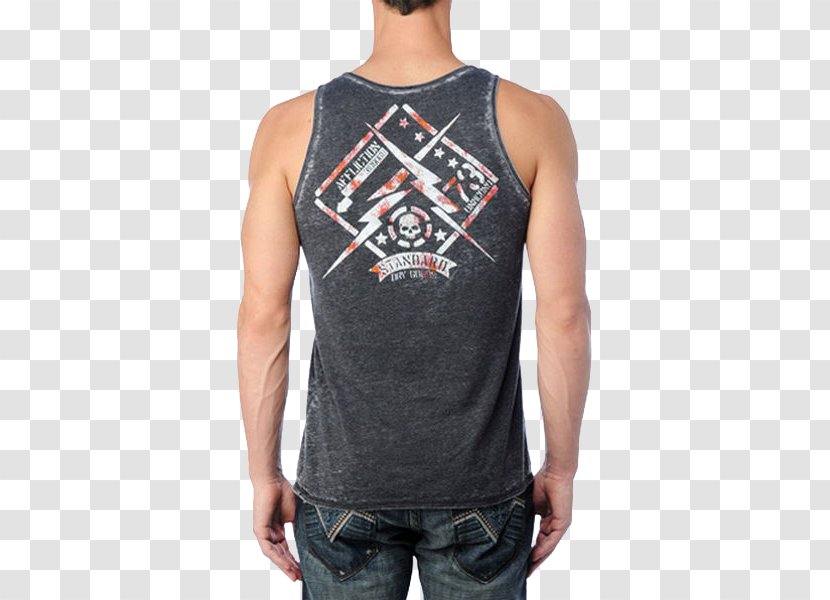 T-shirt Gilets Sleeveless Shirt Top - Vest Transparent PNG