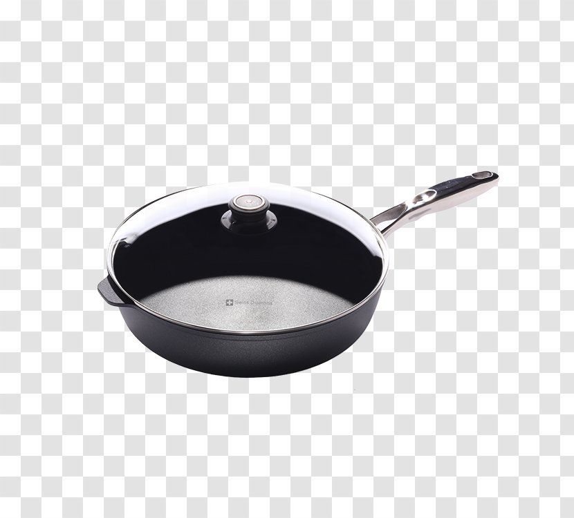 Frying Pan Cookware Non-stick Surface Sautéing Swiss Diamond International - And Bakeware Transparent PNG