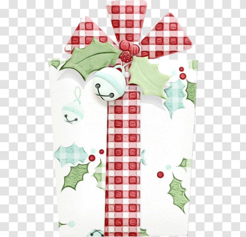 Candy Cane - Paint - Present Wrapping Paper Transparent PNG