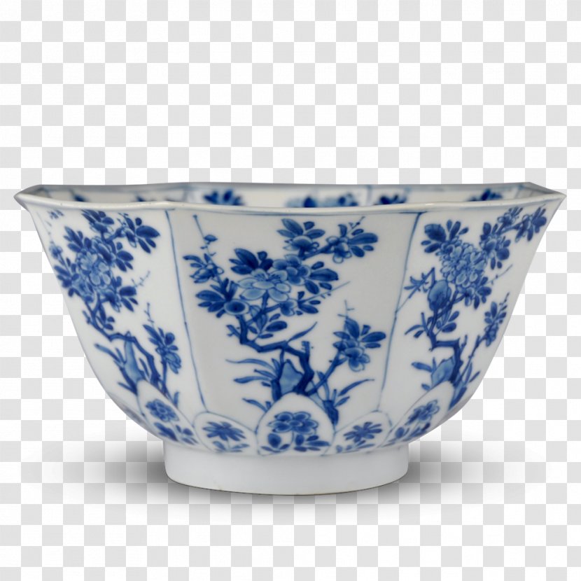 Blue And White Pottery Porcelain Bowl Kraak Ware Ceramic - Plate - Celadon Vase Transparent PNG