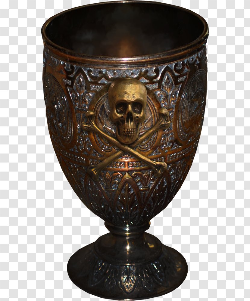 Vase Glass Metal Clip Art - Diary - Skull Cup Transparent PNG
