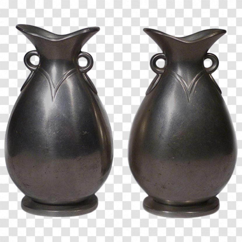 Ceramic Vase Jug Pitcher Tableware - Bronze Drum Design Transparent PNG