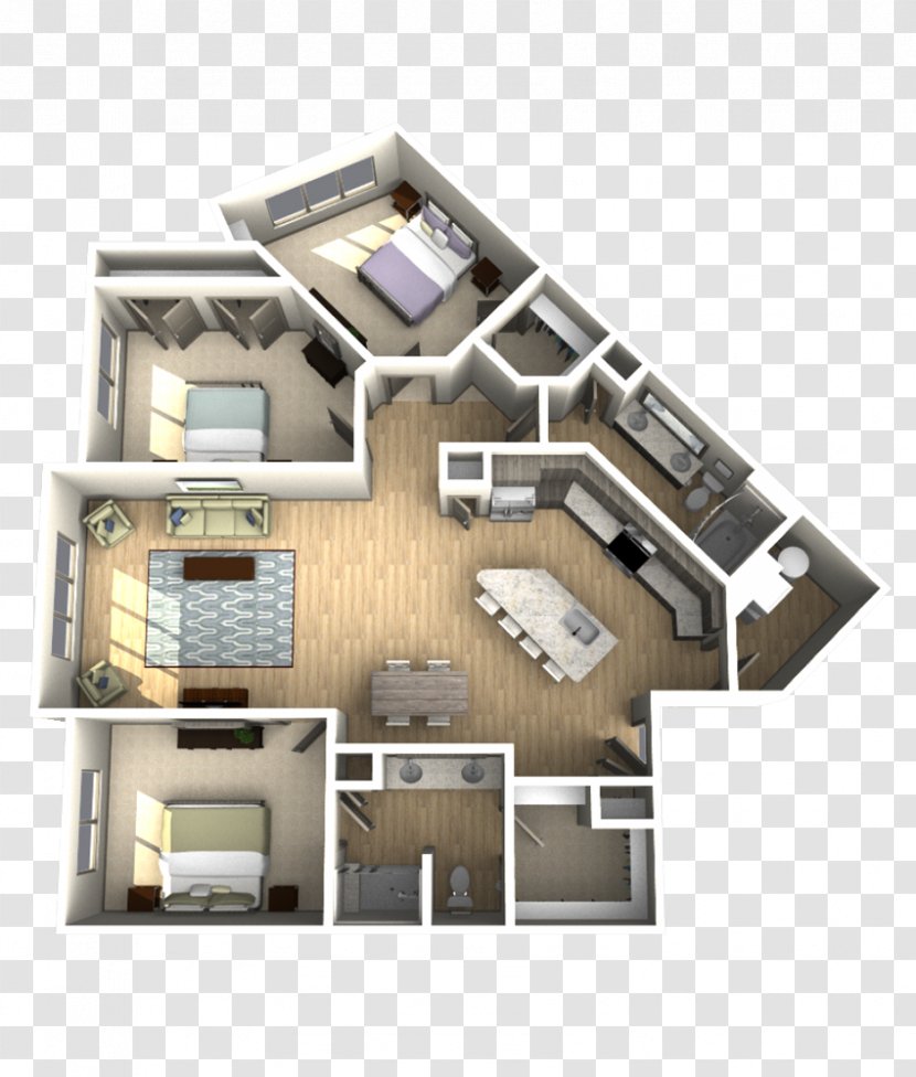 Crescent Northpoint Apartments Floor Plan Building - Facade - Apartment Transparent PNG