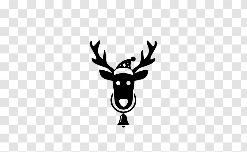 Reindeer Rudolph Santa Claus - Deer - Vector Transparent PNG