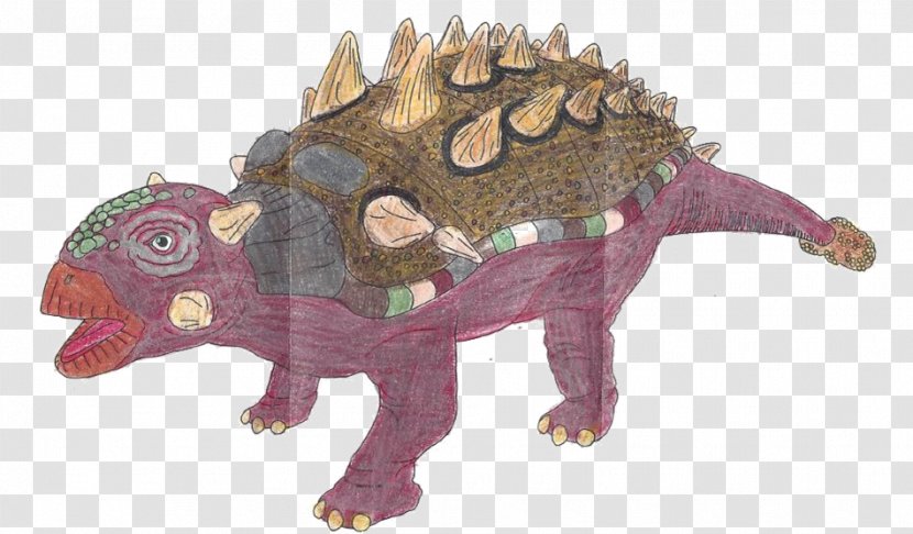 Dinosaur Ankylosaurus Euoplocephalus Triceratops Drawing - Cartoon Transparent PNG
