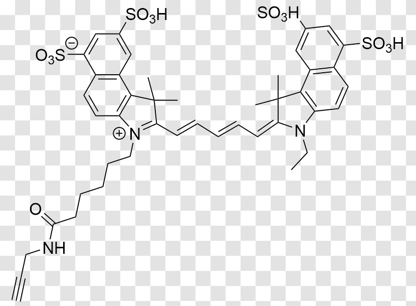 Cyanine Alexa Fluor Dye N-Hydroxysuccinimide Maleimide - Parallel - Fluorescence Line Transparent PNG