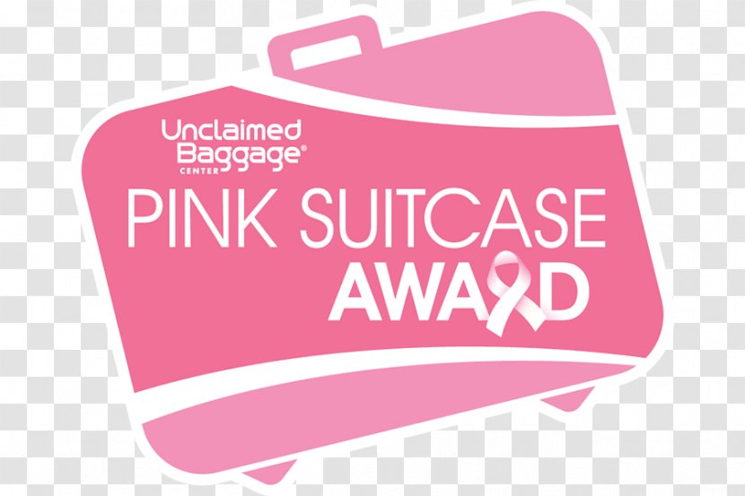 Unclaimed Baggage Center VCS Salon & Spa Travel Lost Luggage - Logo - Pink Suitcase Transparent PNG