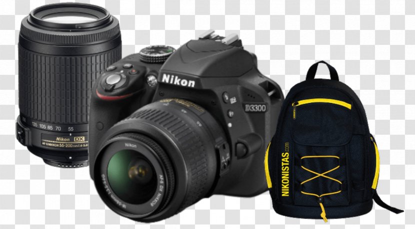 Nikon D3300 D5300 D3200 Camera Digital SLR - Slr Transparent PNG