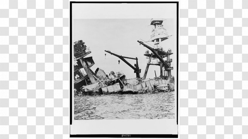 USS Arizona Memorial Attack On Pearl Harbor Second World War United States Navy - Monochrome Photography - Japanese Transparent PNG