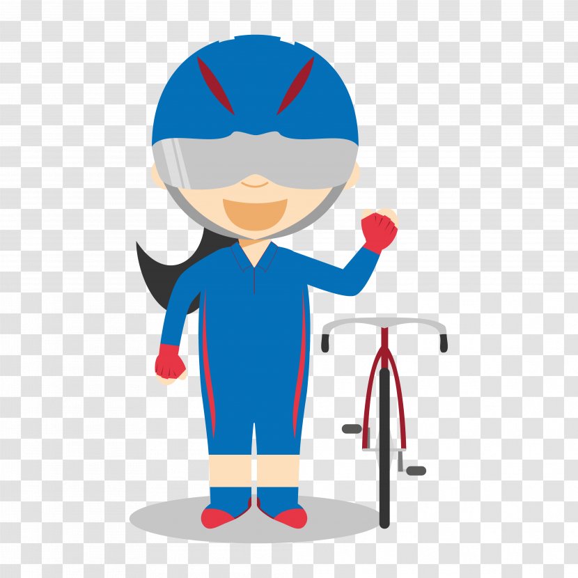 Cartoon Cycling Sport - Heart - Athletics Track Transparent PNG