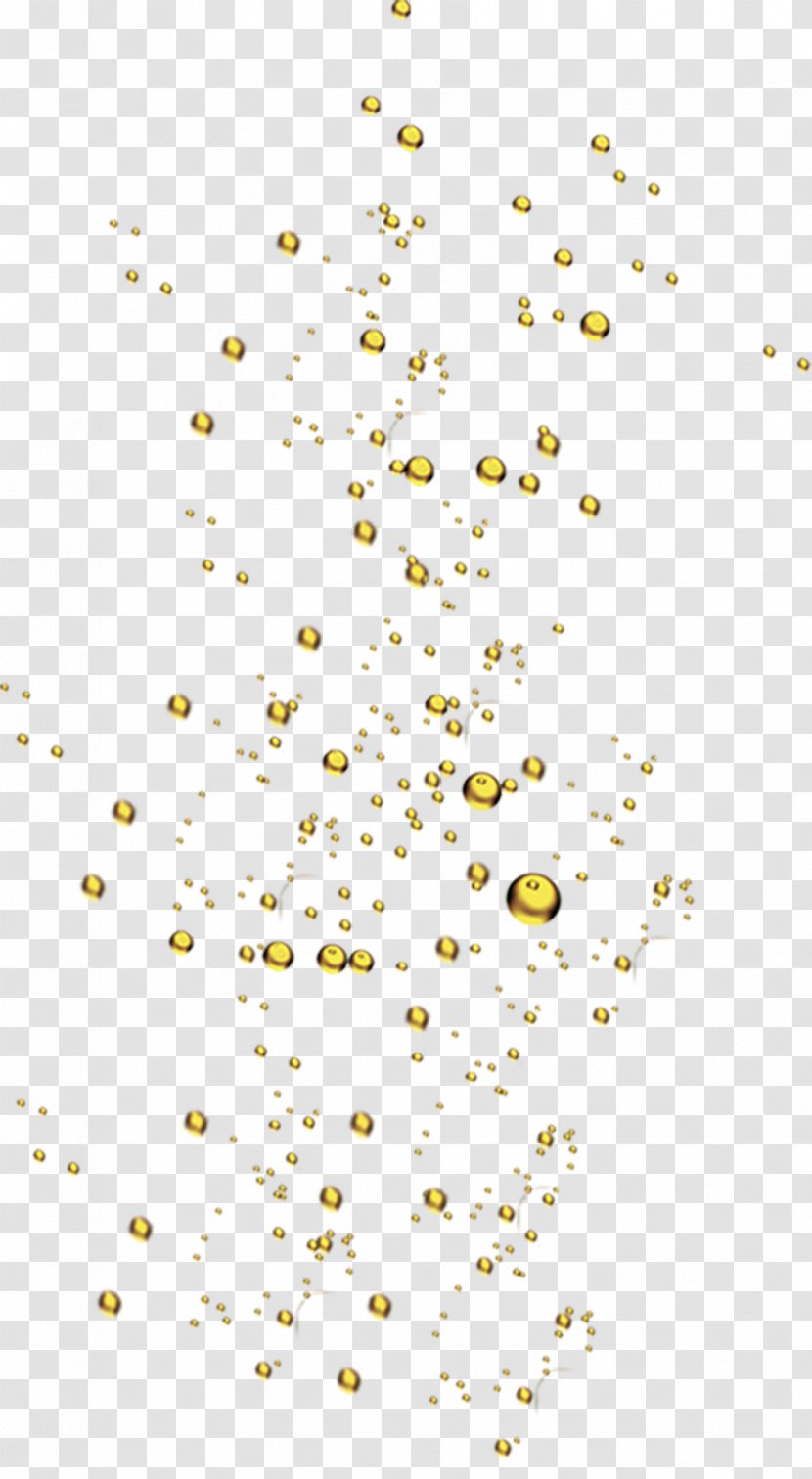 Yellow Drop Paint - Gold - Droplets Floating Material Transparent PNG