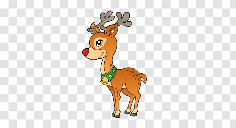 Rudolph Reindeer Christmas Clip Art - Animal Figure Transparent PNG
