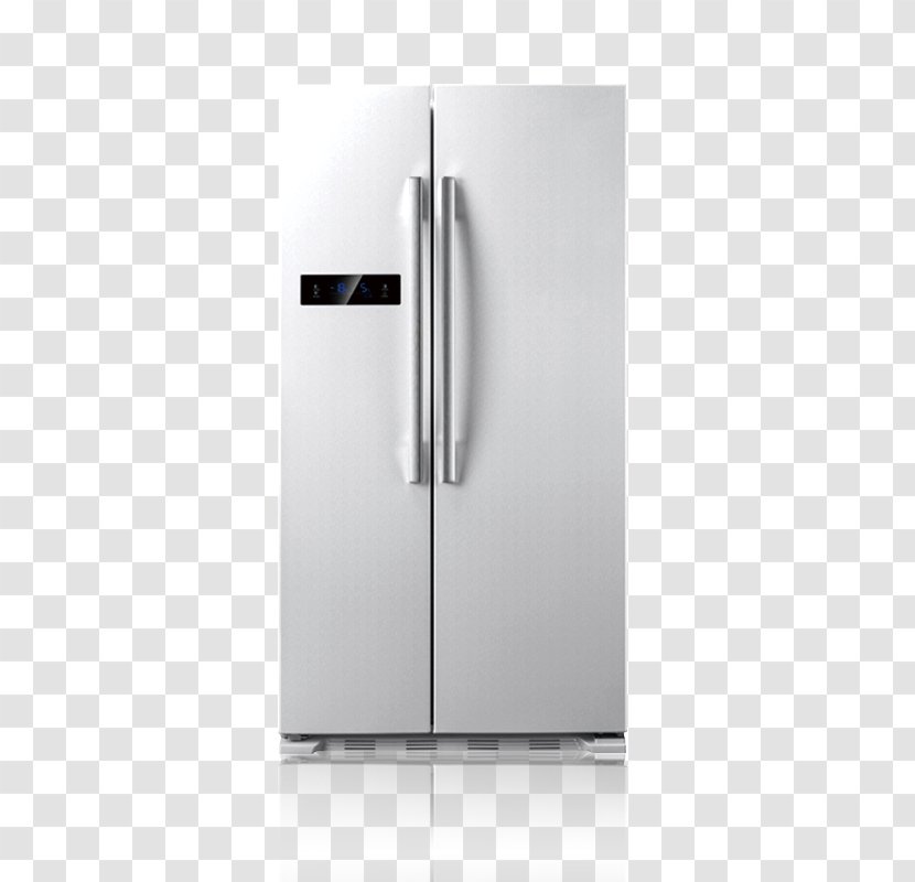 Refrigerator Door Home Appliance - Electricity - Silver Simple Electronic Screen On The Transparent PNG