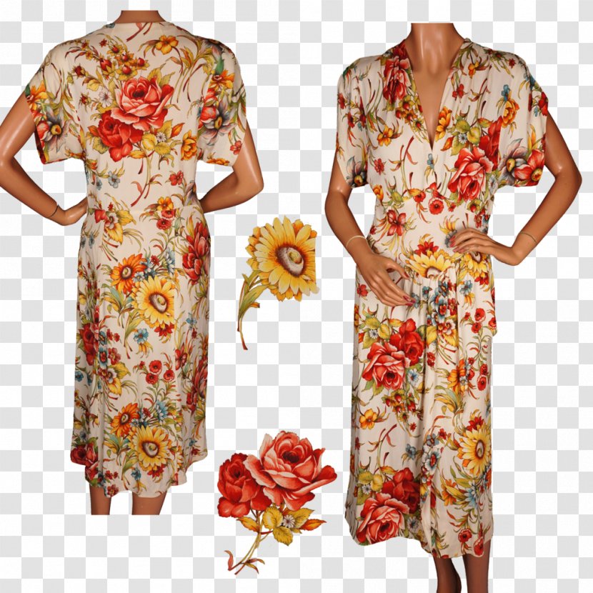 Pattern Dress Vintage Clothing Jersey Transparent PNG